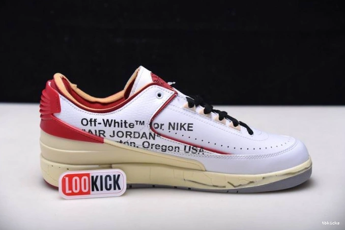 Rep TBK SP Retro Off-White DJ4375-106 Jordan Red White 2 Low 0706